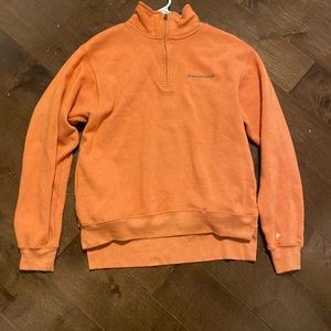 Breckinridge orange quarter zip